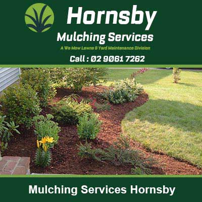 Landscaped garden bed with mulch around plants in Hornsby