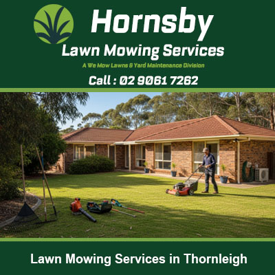 Quality lawn mowing services delivering pristine striped results at Thornleigh NSW property