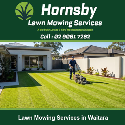 Quality lawn mowing services delivering pristine striped results at Waitara NSW property